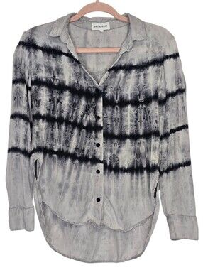 Bella Dahl button-up tie-dye pattern and High-low Hem